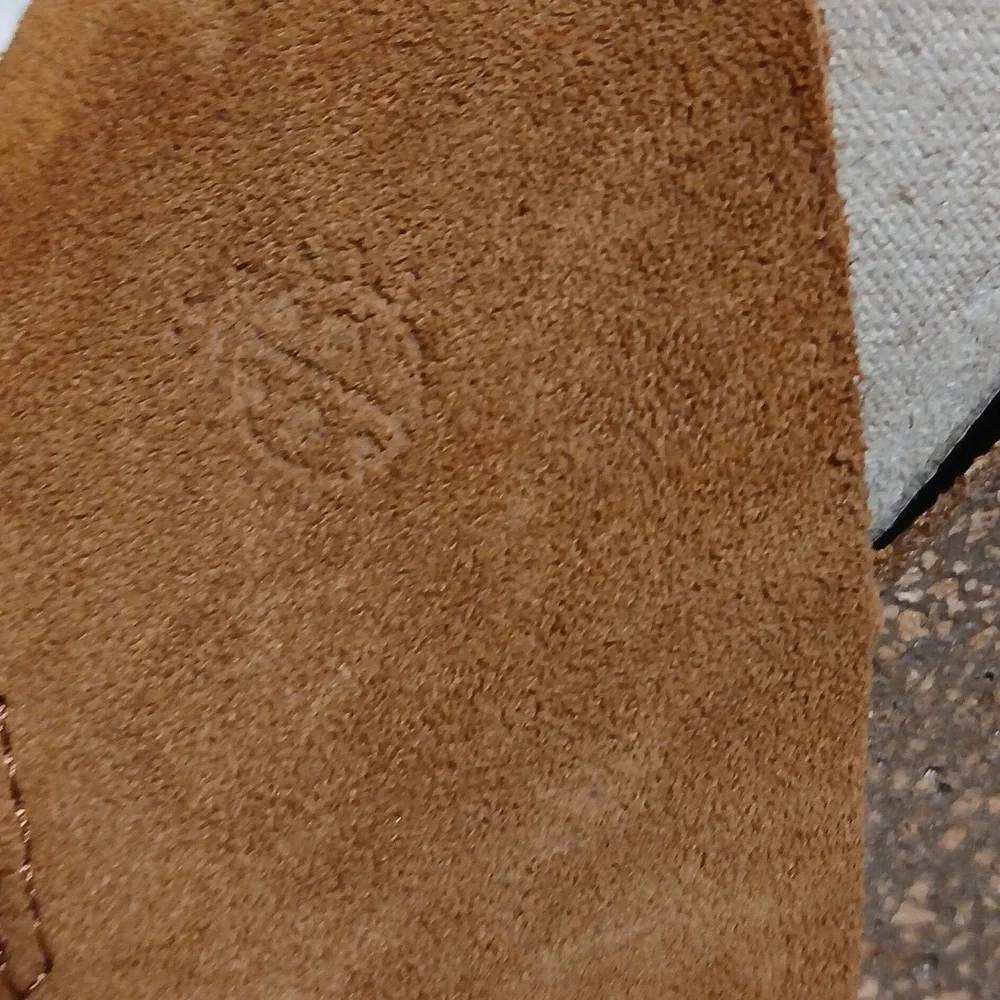 Yokono Mora Suede Cross-Strap Wedge Sandals Size 7.5 - Picture 2 of 7